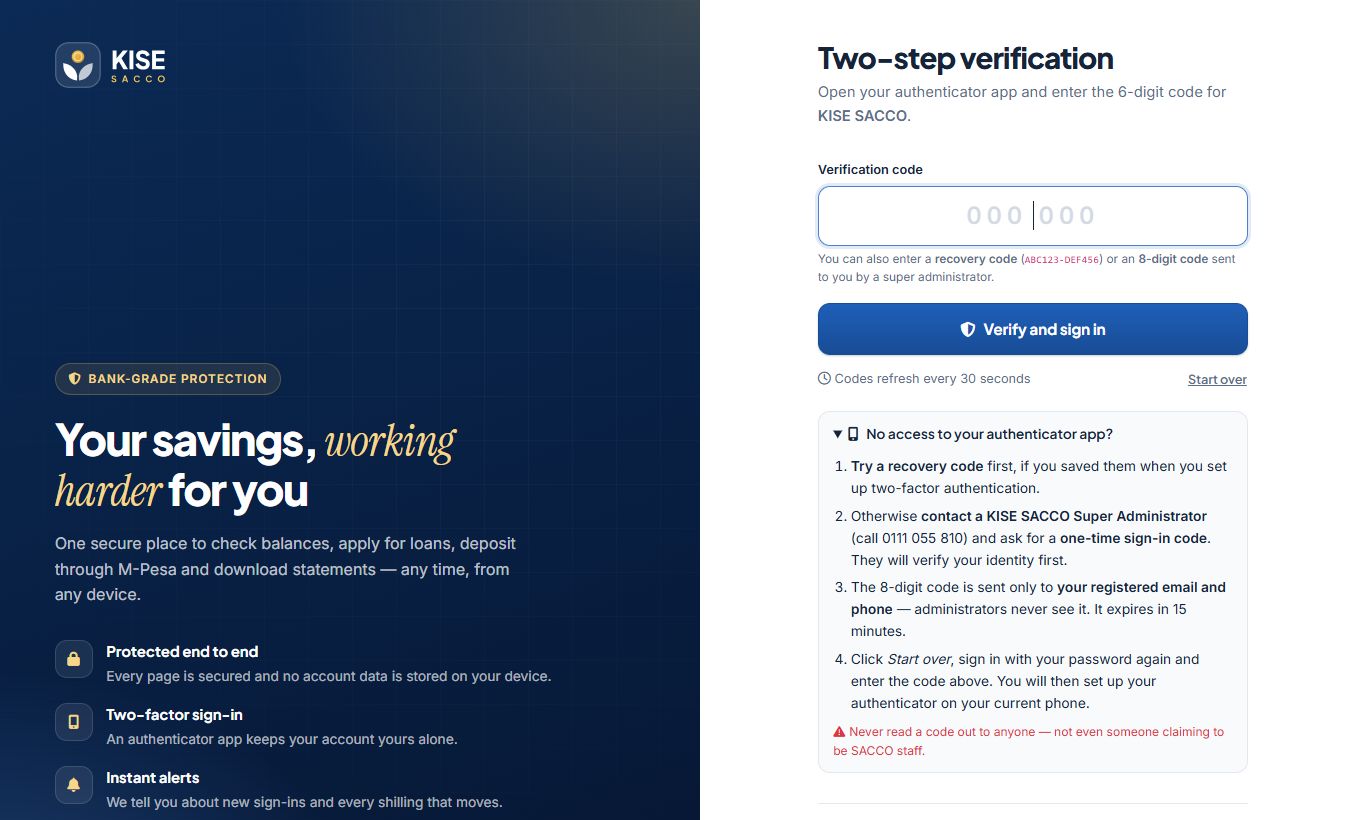 Lost device instructions on the verification step