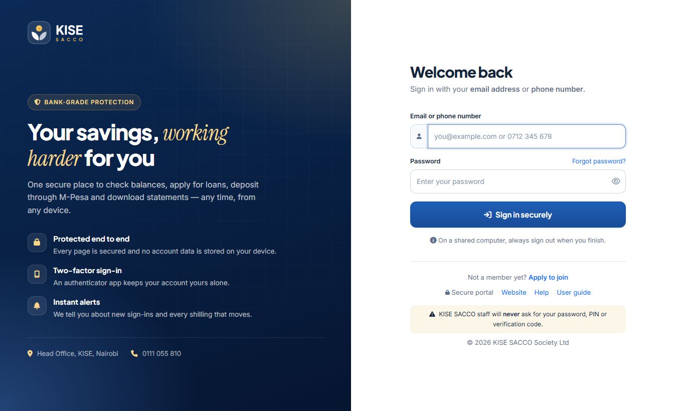 Sign-in page